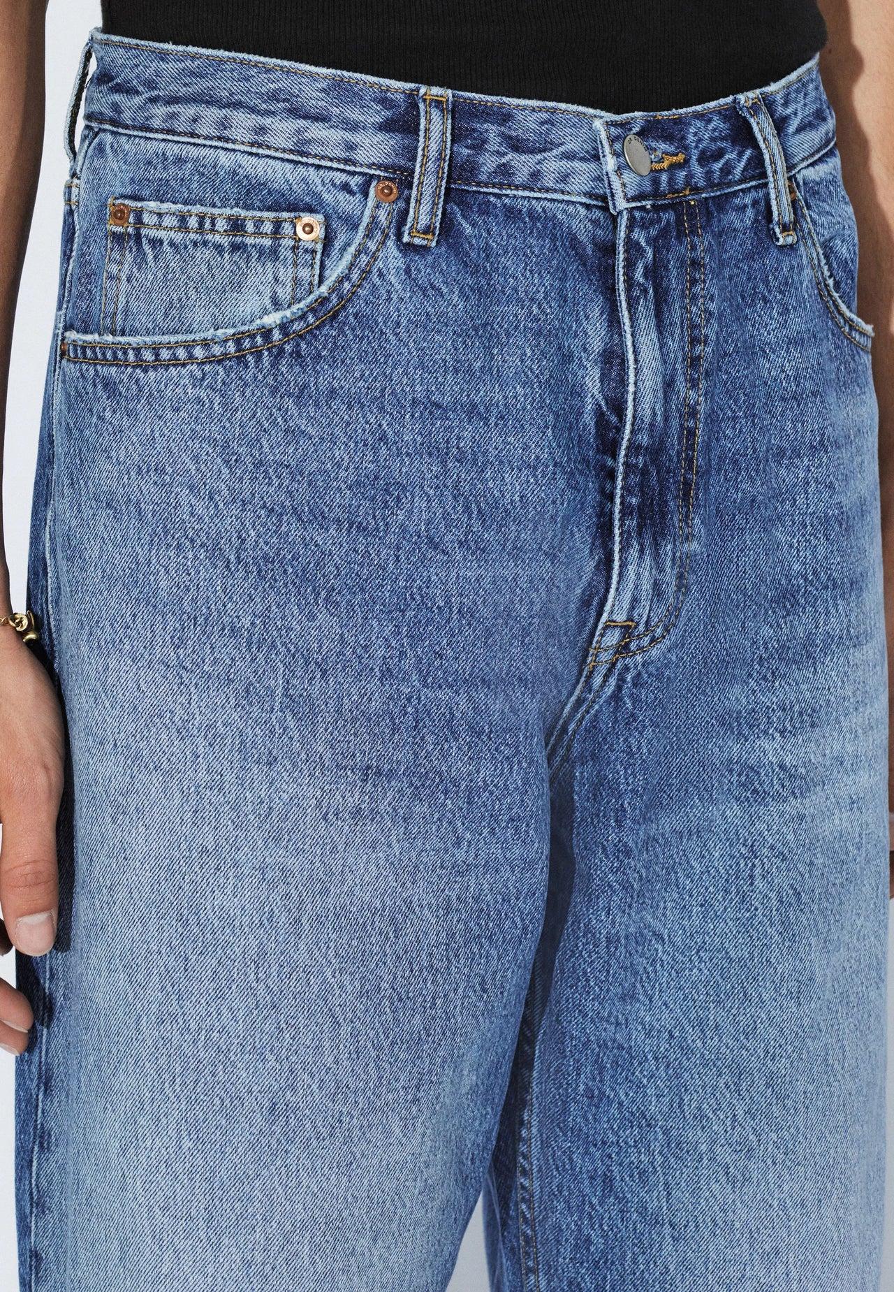 Dr. Denim Mid Fade Omar Relaxed Jeans Herren blau